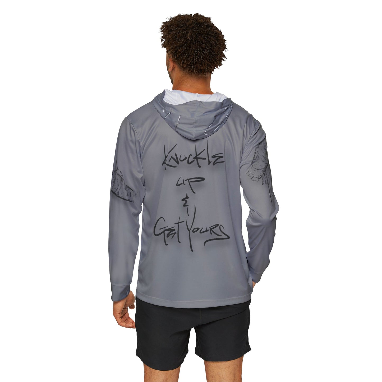 Knuckle Up & Get Yours Hoodie — Men's Sports Warmup Hoodie