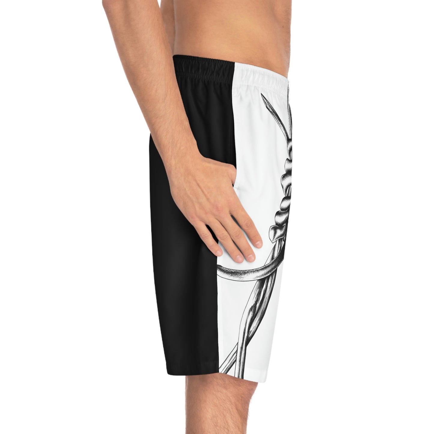 Barbwire Men's Board Shorts - 8INEXPRESSIONZ.ART