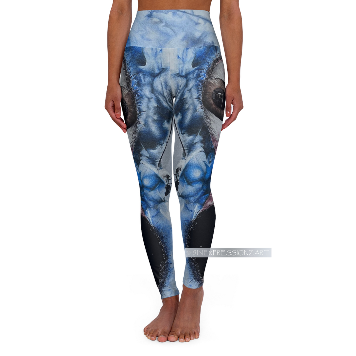 ButterflyEyes High Waisted Yoga Leggings - 8INEXPRESSIONZ.ART