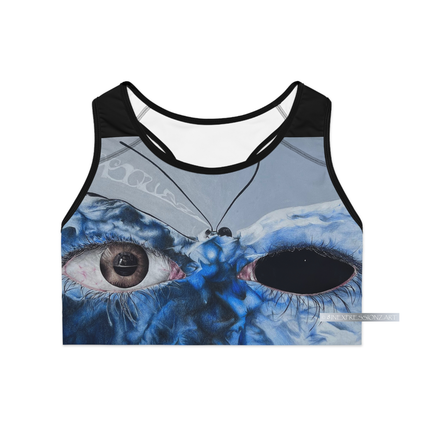 ButterflyEyes Sports Bra - 8INEXPRESSIONZ.ART