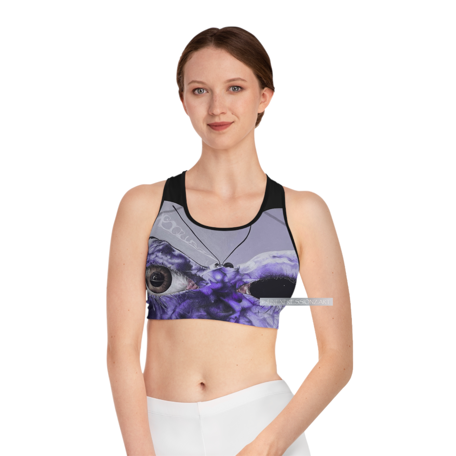 ButterflyEyes Sports Bra - 8INEXPRESSIONZ.ART