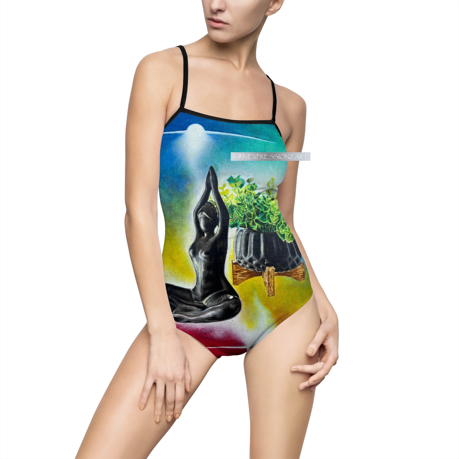 Contentment One-piece Swimsuit - 8INEXPRESSIONZ.ART