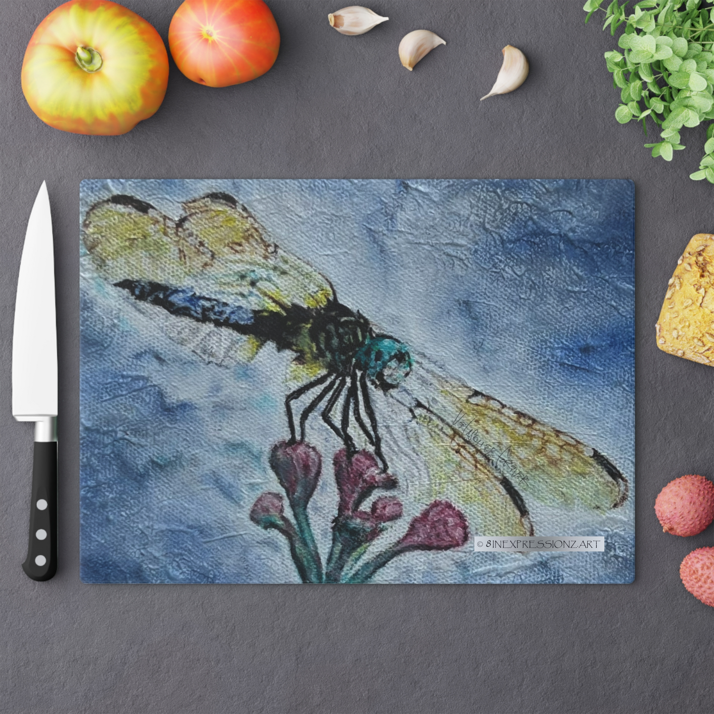 Dragonfly Cutting Board - 8INEXPRESSIONZ.ART