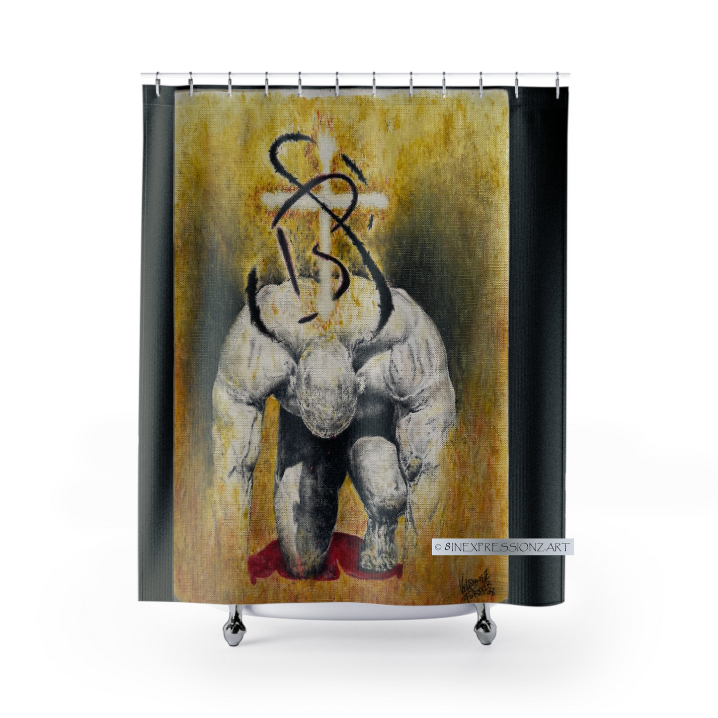 Tears of Blood Shower Curtain - 8INEXPRESSIONZ.ART