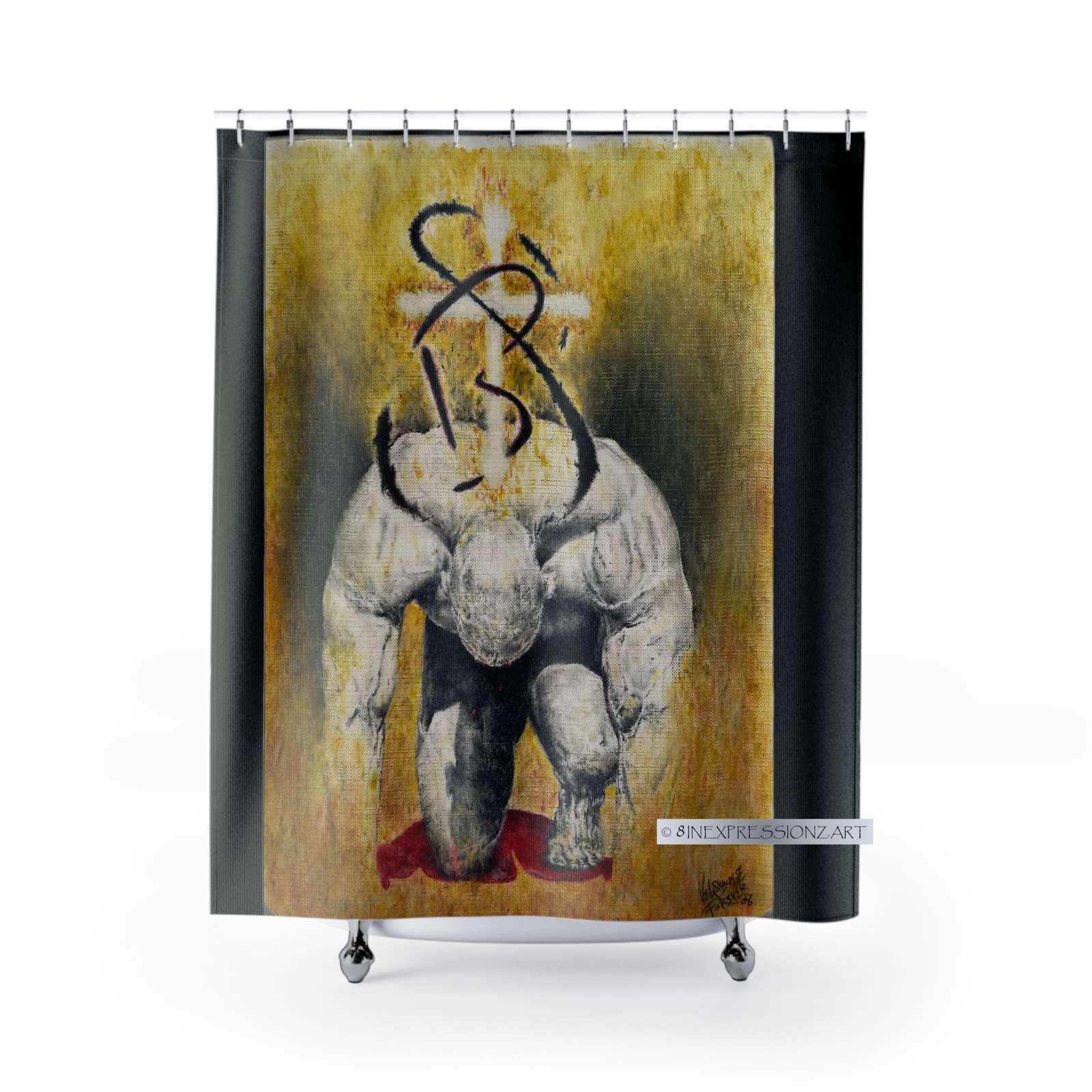 Tears of Blood Shower Curtain - 8INEXPRESSIONZ.ART