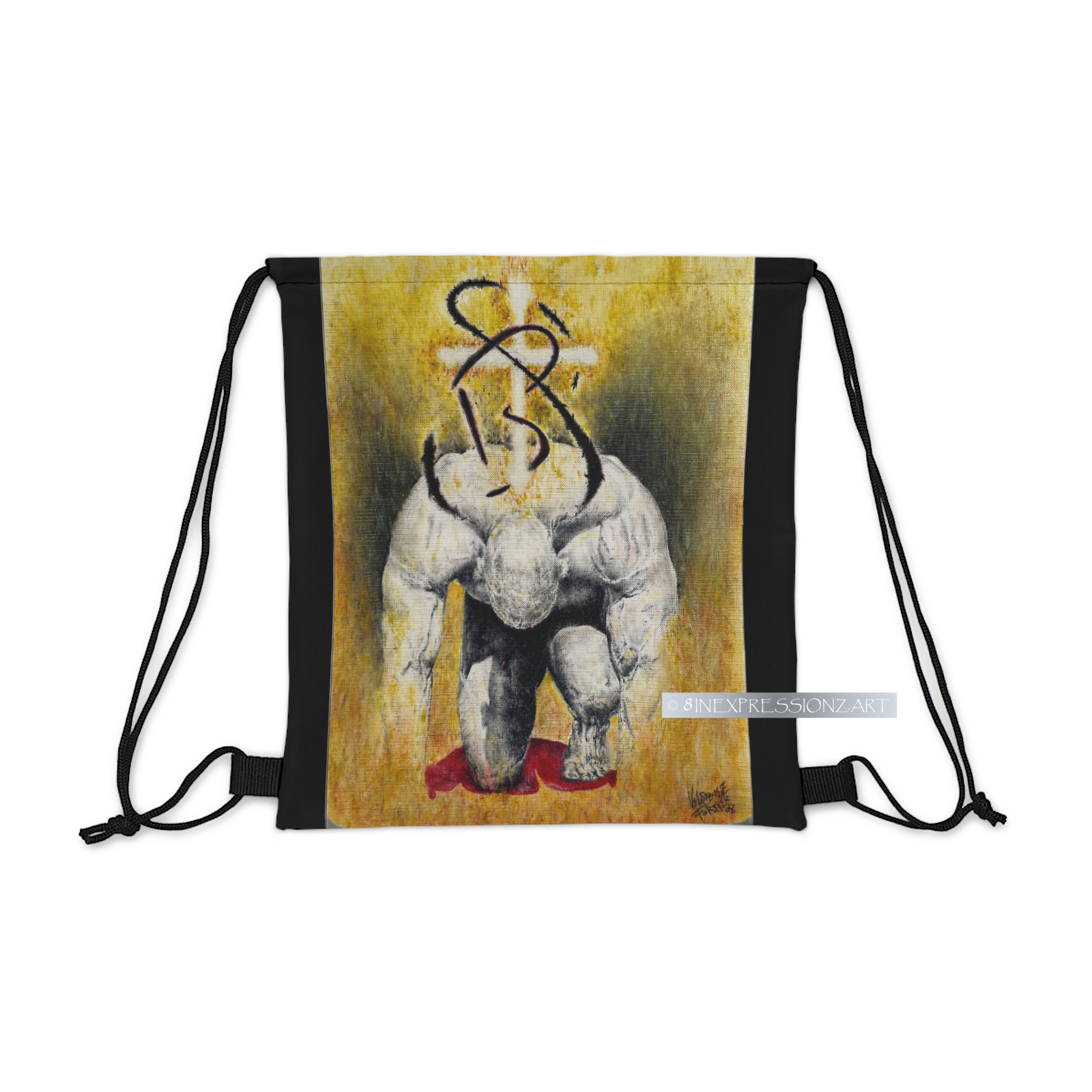 Tears of Blood Drawstring Bag - 8INEXPRESSIONZ.ART