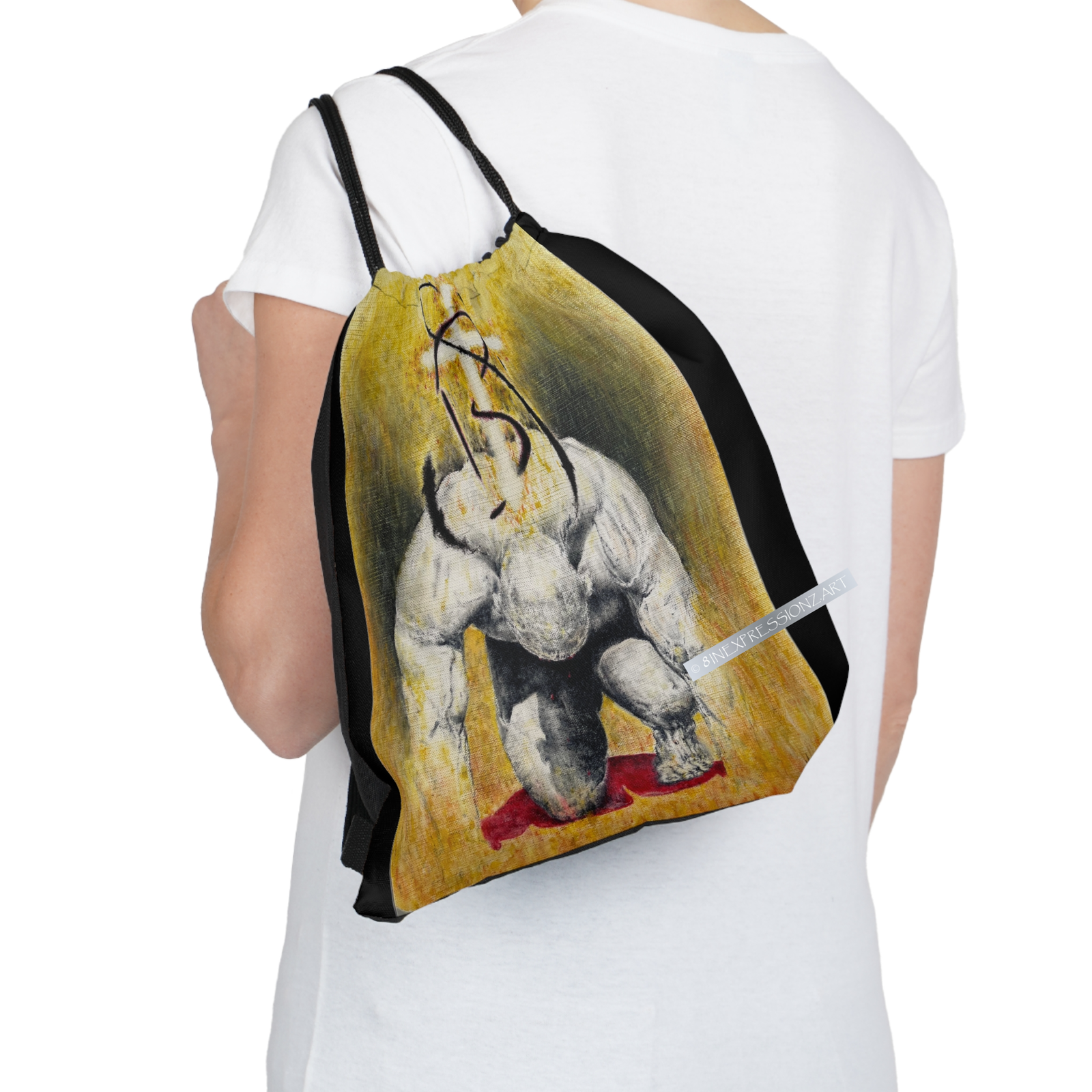 Tears of Blood Drawstring Bag - 8INEXPRESSIONZ.ART